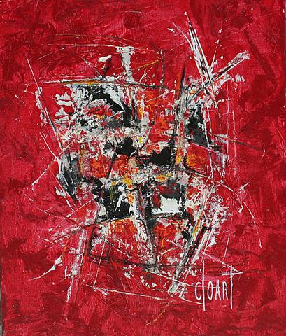 Centrifuge, tableau abstrait de Philippe Cloart