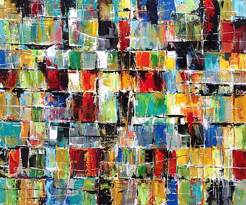 Destoop, tableau abstrait de Philippe Cloart