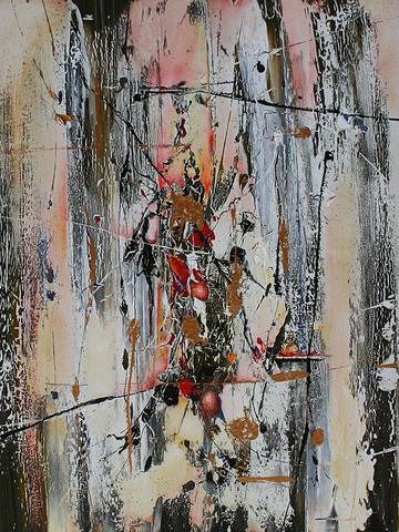 Écorce Animus, tableau abstrait de Philippe Cloart