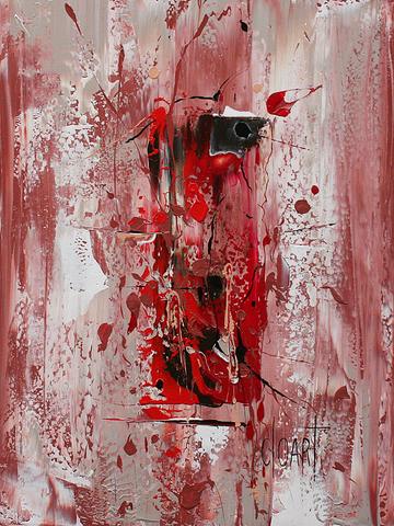 Ibis, tableau abstrait de Philippe Cloart