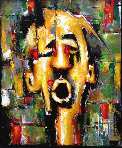 Le cri 3, tableau de Philippe Cloart