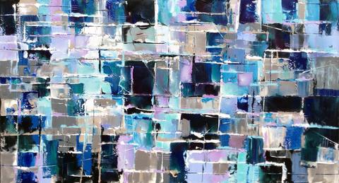 Marine, tableau abstrait de Philippe Cloart