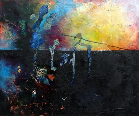Paygo, tableau abstrait de Philippe Cloart