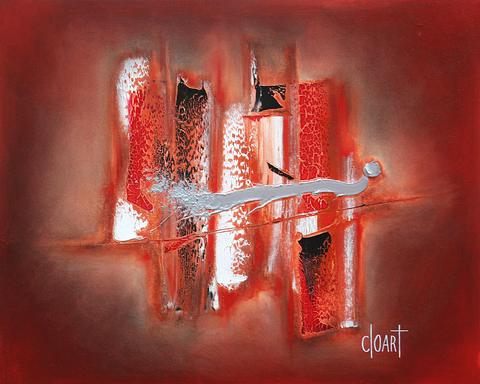 Sans titre, tableau abstrait de Philippe Cloart