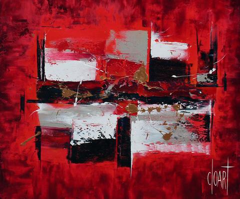 Sénégal, tableau abstrait de Philippe Cloart