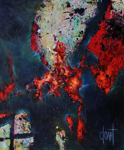 Vertige, tableau abstrait de Philippe Cloart
