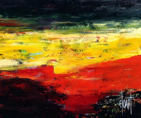 Vertigo, tableau abstrait de Philippe Cloart
